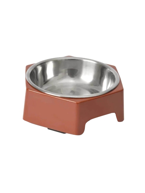 

Heads Up For Tails Brown Solid Anti-Skid Dog Pet Bowls