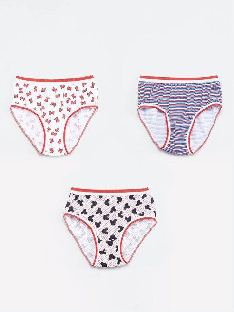 

max Girls Pack Of 3 Assorted Basic Briefs M19CIN02