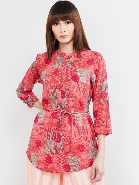 

max Women Red Printed Tunic