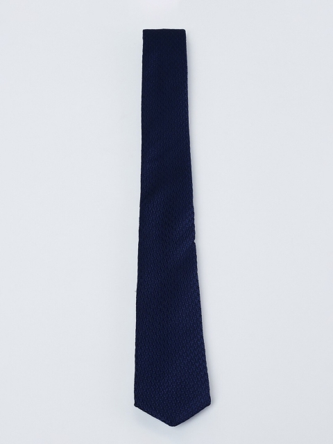 

max Blue Woven Design Broad Tie