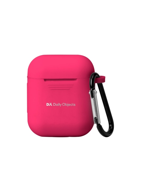 

DailyObjects Neon Candy Silicone Airpods Case Cover, Pink