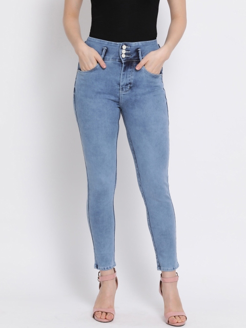 

Code 61 Women Blue Skinny Fit High-Rise Clean Look Stretchable Jeans