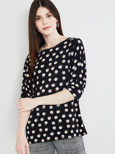 

max Women Black Printed Top