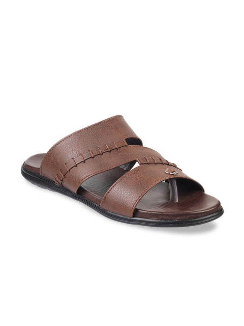 

WALKWAY Men Brown Comfort Sandals