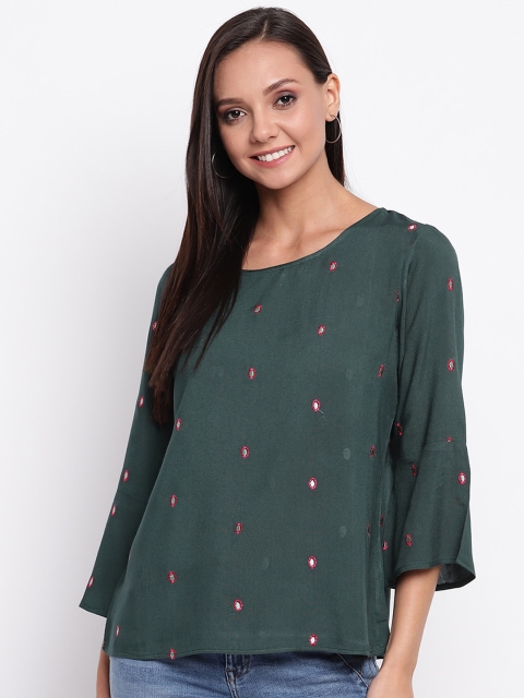 

Mayra Women Green Solid Top