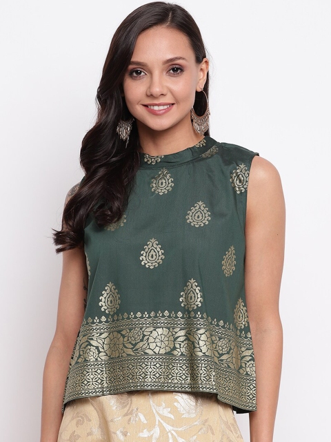 

Mayra Women Green Printed Top