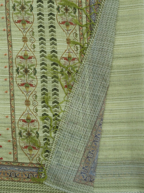 Pothys Green Woven Design Pure Cotton Saree