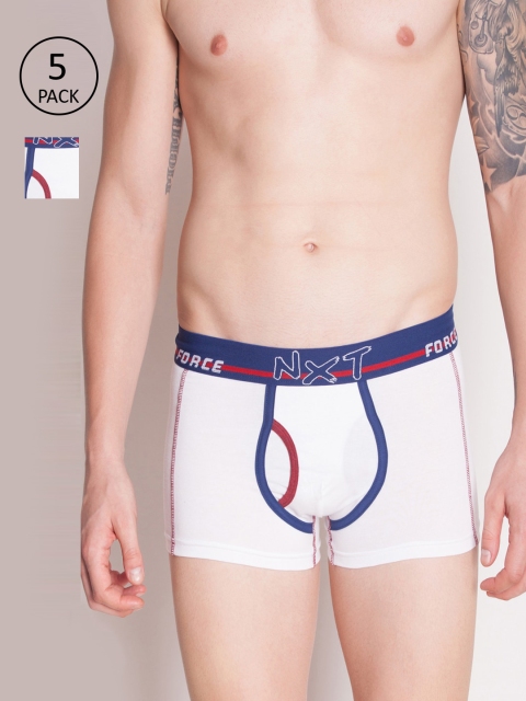 

Force NXT Men Pack Of 5 Assorted Trunks MNFL-42-PO5, White
