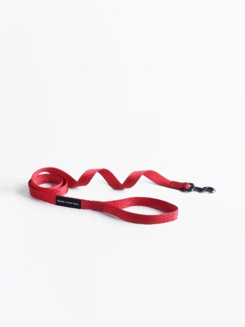 

Heads Up For Tails Red Self Design Essentials Dog Leash