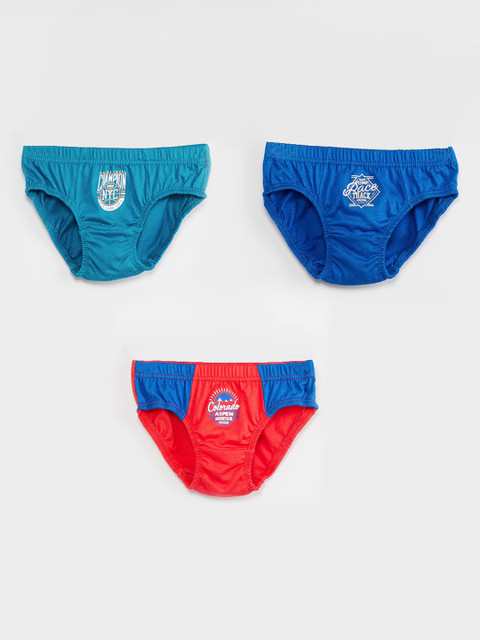 

max Boys Pack Of 3 Basic Briefs M19DIN07, Blue