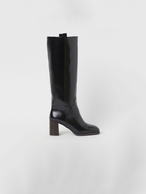 

H&M Women Black Block Heeled Boots