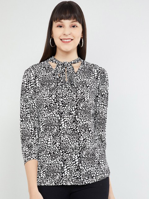 

max Women White Printed Top