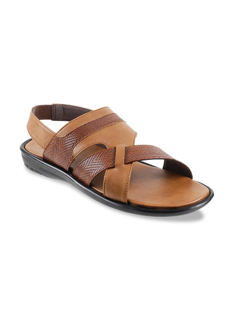 

WALKWAY Men Tan Brown Comfort Sandals