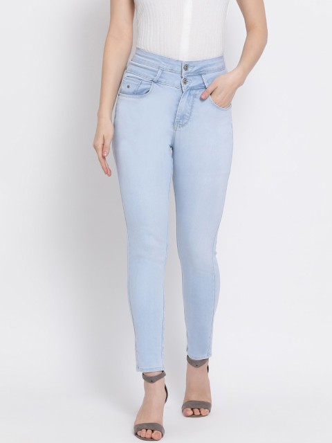 

Code 61 Women Blue Skinny Fit High-Rise Clean Look Stretchable Jeans