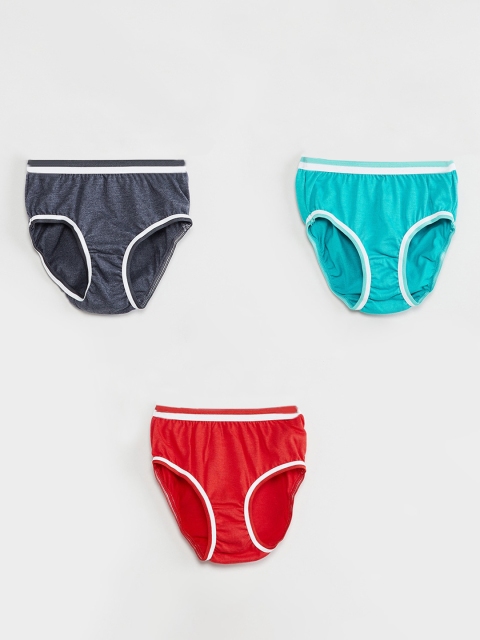 

max Girls Pack Of 3 Assorted Basic Briefs M19CIN03MULTI