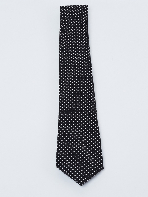 

max Black & White Printed Broad Tie