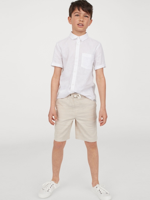 

H&M Boys Beige Tailored Shorts