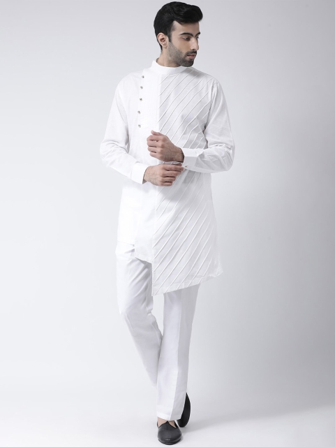 

SG LEMAN Men White Solid Kurta with Pyjamas