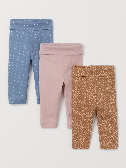 

H&M Infant Kids 3-Pack Leggings, Blue