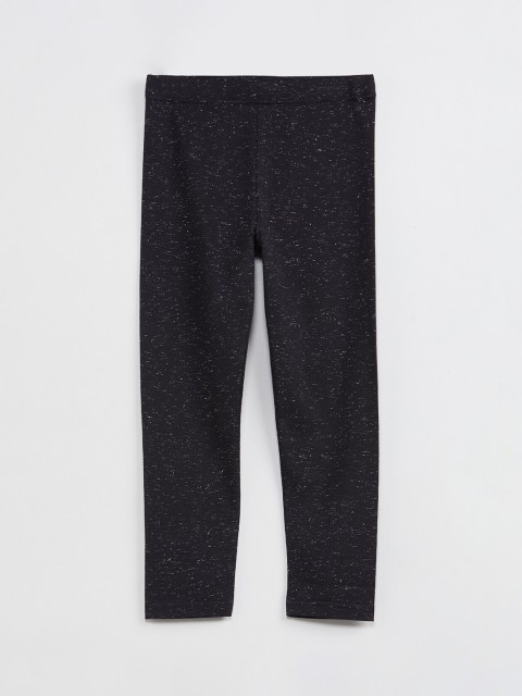 

max Girls Black & White Printed Ankle-Length Leggings
