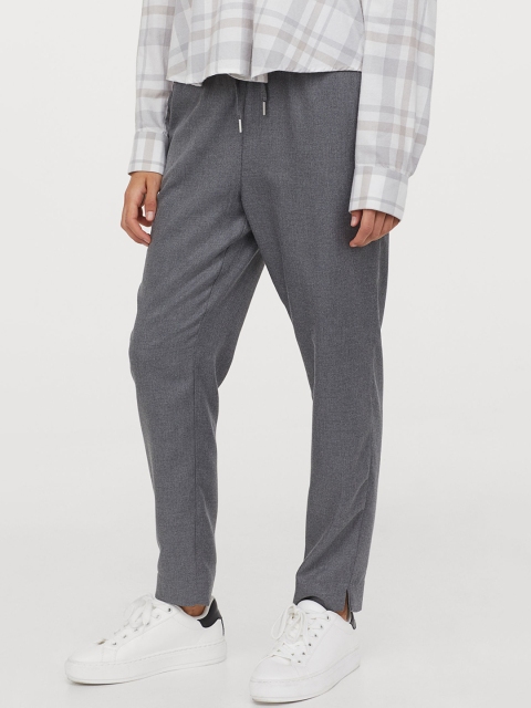 

H&M Women Grey Solid Pull-on Trousers