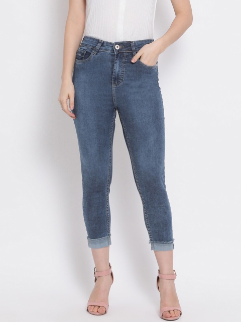 Code 61 Women Blue Skinny Fit High-Rise Clean Look Stretchable Jeans