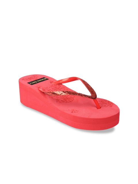 

WOMENS BERRY Women Red Solid Wedges