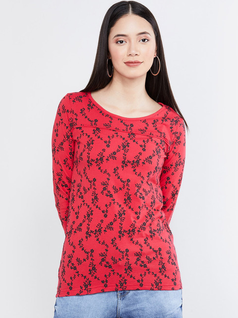 

max Women Pink Floral Printed Top