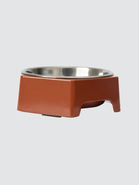 

Heads Up For Tails Brown Solid Hexagon Anti-Skid Dog & Cat Bowl