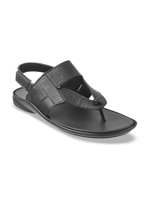 

WALKWAY Men Black Comfort Sandals