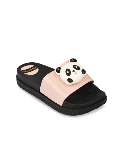 

WOMENS BERRY Women Peach-Coloured Embellished Comfort Heels