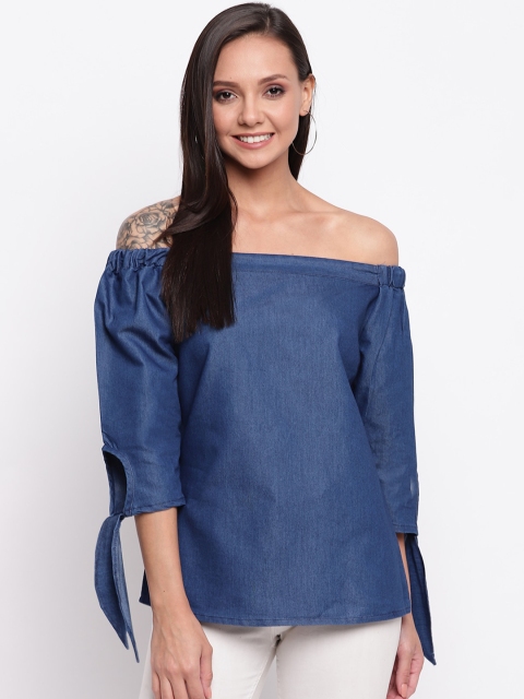 

Mayra Women Blue Solid Top
