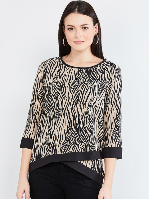 

max Women Beige Printed Top