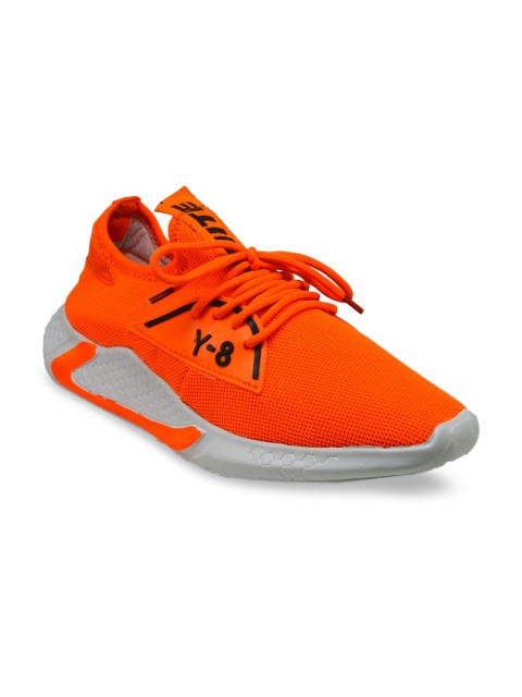 

Fashion Victim Men Orange Mesh Walking Shoes