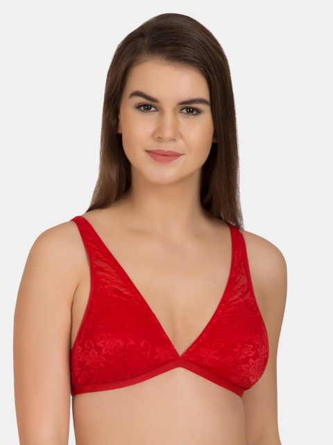 

Tweens Red Solid Non-Wired Non Padded Everyday Bra TW-254-RD-32B