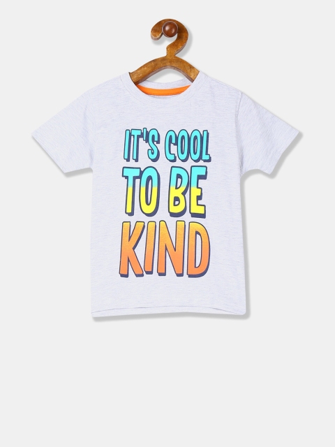 

Cherokee Boys Grey Printed Round Neck T-shirt