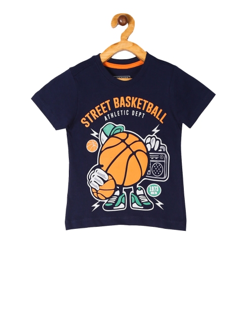 

Cherokee Boys Blue Printed Round Neck T-shirt