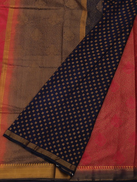 

Pothys Magenta Woven Design Jute Silk Saree