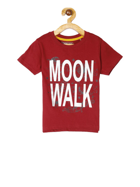 

Cherokee Boys Red Printed Round Neck T-shirt