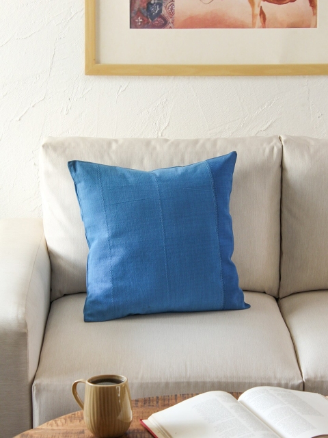 

House This Blue Single Solid Square Cushion Covers