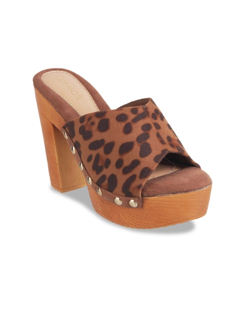 

Catwalk Women Brown & Black Printed Sandals