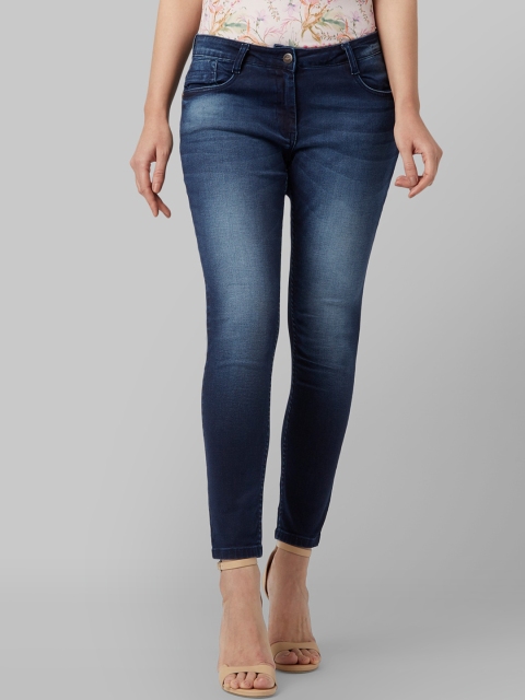 

Park Avenue Woman Blue Skinny Fit Mid-Rise Clean Look Jeans