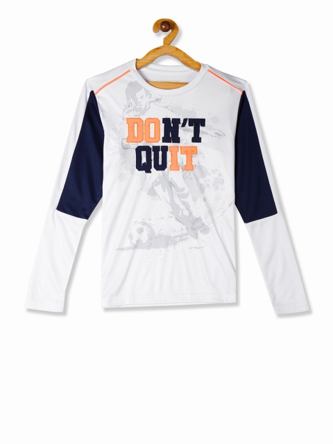 

Cherokee Boys White Printed Round Neck T-shirt
