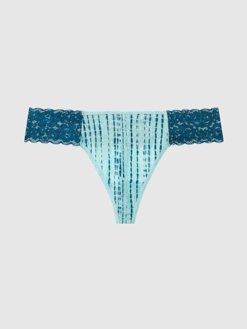 

La Senza Women Blue Printed Lace Thongs 11128949-4KL3