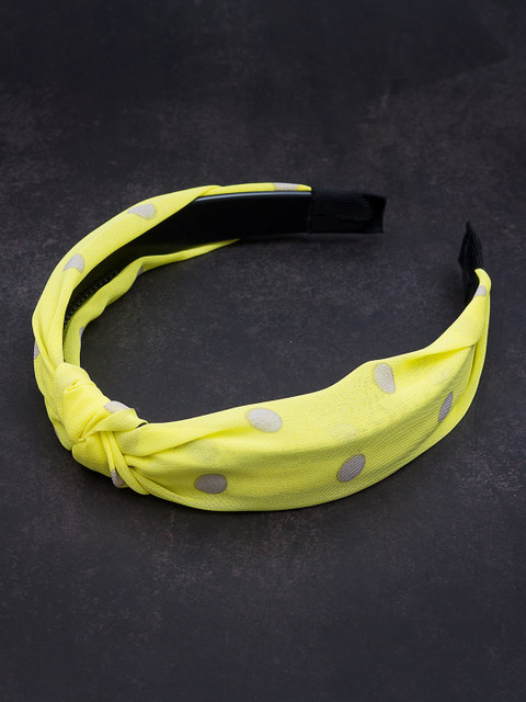 

Golden Peacock Yellow Lace Hairband