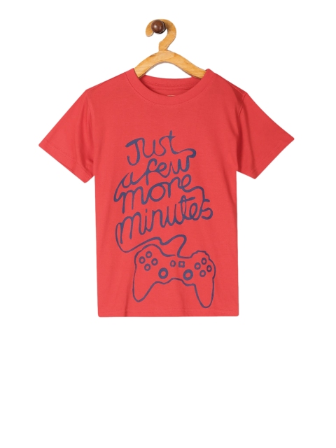 

Cherokee Boys Red Printed Round Neck T-shirt