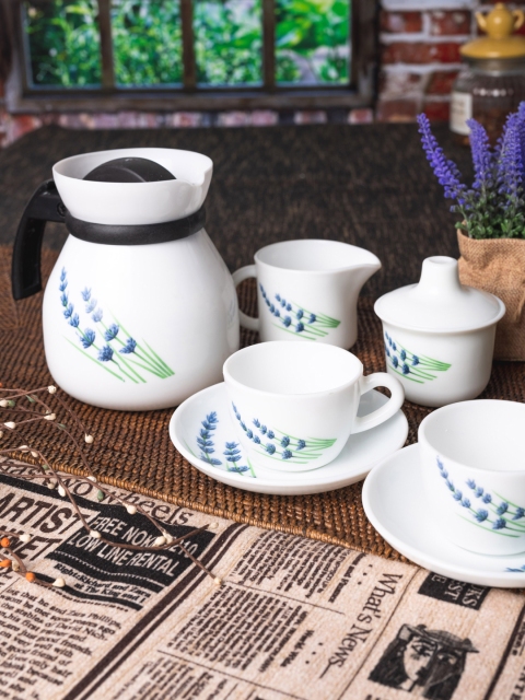 

LaOpala Set Of 15 Princess Tea Set, White