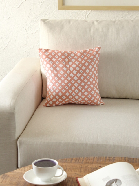 

House This Pink & White Single Geometric Square Cushion Covers