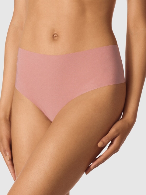 

La Senza Women Peach Solid Basic Briefs 11148938-74S9
