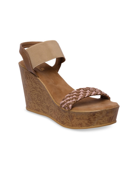 

Inc 5 Women Brown Woven Design Heels